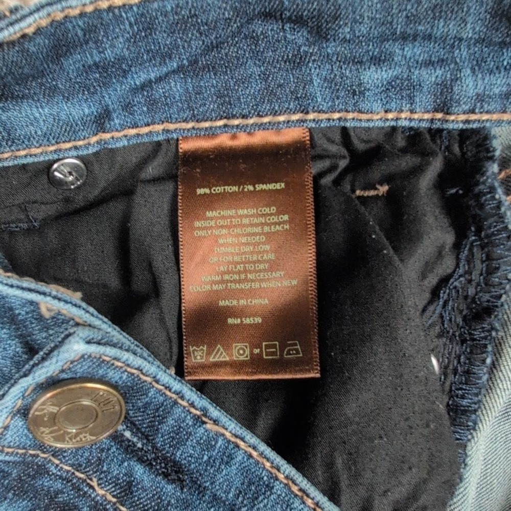 Kut from the Kloth Katy Boyfriend Jeans Dark Wash Blue Denim Size 2 - Picture 6 of 11
